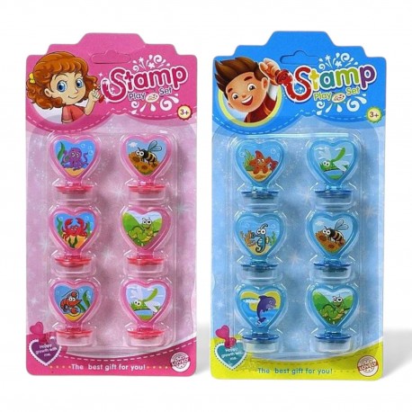 575912 PIECZĄTKI SERDUSZKA ZWIERZĄTKA NA BLISTRZE ADAR