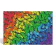 20217 TREFL PUZZLE 500+1 EL. TĘCZOWE MOTYLE, DREWNIANE