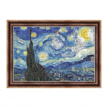 37544 TREFL PUZZLE 500 EL. GWIAZDZISTA NOC, VINCENT VAN GOGH, PUZZLORAMA
