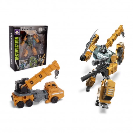 3012725 ROBOT DESTRUCTION 2w1 DŹWIG ŻÓŁTY PRO-EXIMP