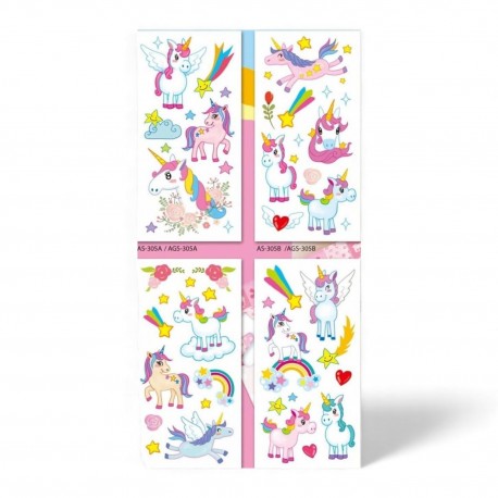 705193 NAKLEJKI Z BROKATEM JEDNOROŻCE BREWIS