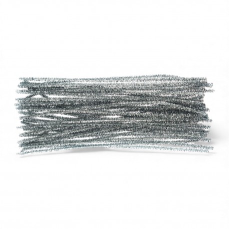 702819 DRUCIKI KREATYWNY SREBRNY 30 cm 40 szt. BREWIS