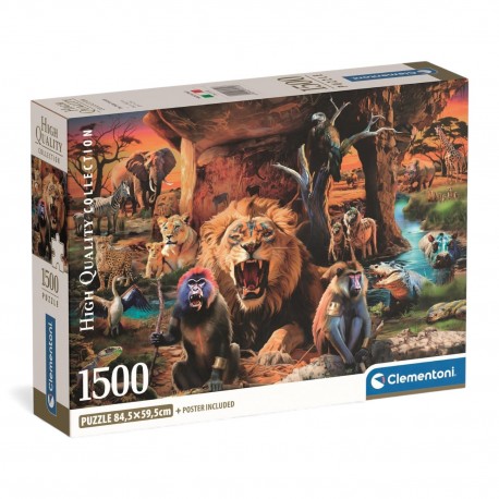 317226 CLEMENTONI PUZZLE 1500 el. ZWIERZĘTA