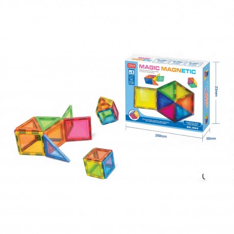 487069 KLOCKI MAGNETYCZNE 30 ELEMENTÓW GAZELO