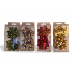 464676 ROZETKI 2 SZTUKI ROZETA BROKATOWA 8,5CM 4 KOLORY W&K