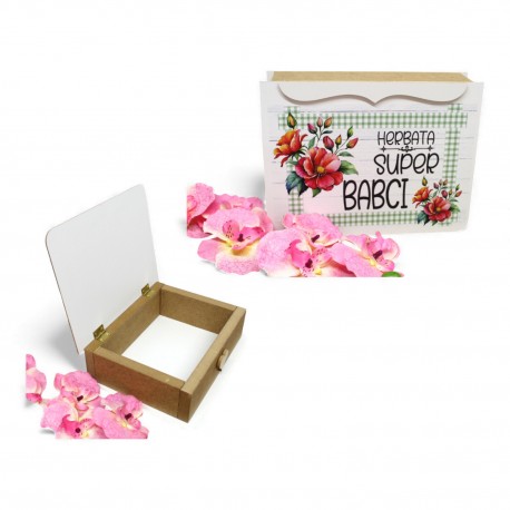 041311 SZKATUŁKA KUFEREK HERBATA SUPER BABCI 7&7