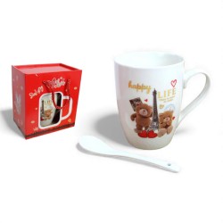 146919 KUBEK CERAMICZNY WALENTYNKI W KARTONIKU 7&7