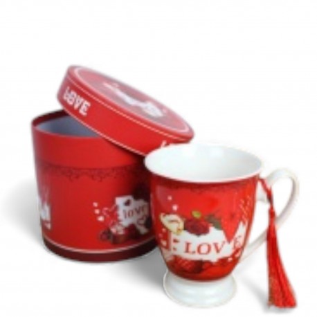 172611 KUBEK CERAMICZNY W OKRĄGŁYM PUDEŁKU 7&7