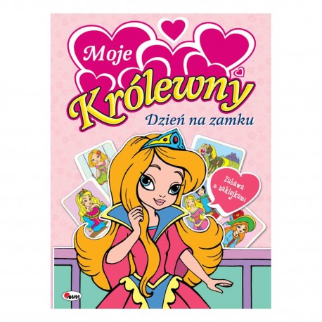 812375 KOLOROWANKA MOJE KRÓLEWNY DZIEŃ NA ZAMKU Z NAKLEJKAMI MOREX