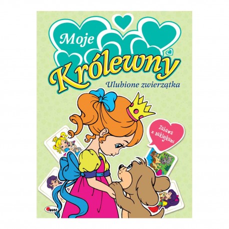 812382 KOLOROWANKA MOJE KRÓLEWNY ULUBIONE ZWIERZĄTKA Z NAKLEJKAMI MOREX