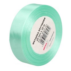 706169 WSTĄŻKA SATYNOWA KOLOR MIĘTOWY 25x32 BREWIS