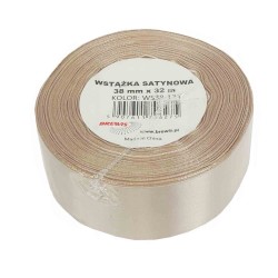 706275 WSTĄŻKA SATYNOWA KOLOR MIGDAŁOWY 38x32 BREWIS