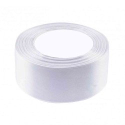 704097 WSTĄŻKA SATYNOWA KOLOR BIAŁY 50x32 BREWIS