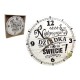 169796 ZEGAR Z ŻYCZENIAMI MIX NA DZIEŃ BABCI DZIEŃ DZIADKA 30 cm MDF 7&7