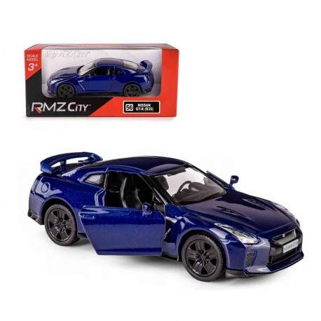 118584 AUTO METALOWE Z NAPĘDEM NISSAN GT-R NIEBIESKI MODEL 1:34 DAFFI 118591