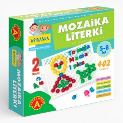 018691 ALEXANDER ZABAWKA EDUKACYJNA MOZAIKA LITERKI WPINANKA