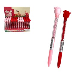 483849 DŁUGOPIS RÓŻA PLASTIKOWA GAZELO