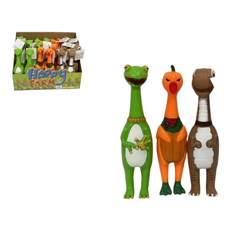 489773 GUMOWE ZWIERZĄTKO PISZCZEK 23CM GAZELO