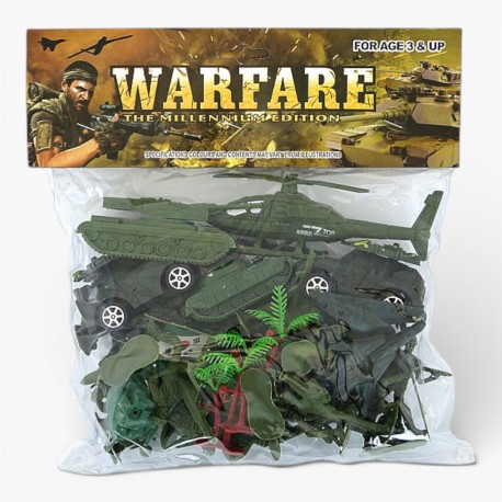 606357 ZESTAW WOJSKOWY ŻOŁNIERZYKI W WORKU ADAR