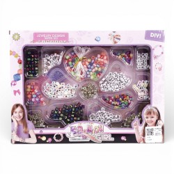 493414 ZESTAW PIĘKNOŚCI KORALIKI DO NAWLEKANIA BIŻUTERIA BIGTOYS