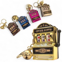 966120 BRELOK JEDNORĘKI BANDYTA Z DZWONECZKIEM MIX KOLOR