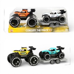 482388 POJAZD LAWETA JEEP Z PRZYCZEPĄ BIGTOYS