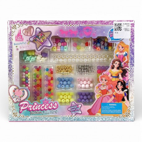 471948 ZESTAW PIĘKNOŚCI KORALIKI DO NAWLEKANIA DO ROBIENIA BIŻUTERII BIGTOYS