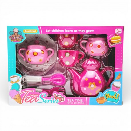 481404 ZESTAW KUCHENNY HERBACIANY Z CZAJNIKIEM BIGTOYS