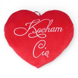 174703 SD PLUSZOWE SERCE "KOCHAM CIE" 57 CM WALENTYNKA