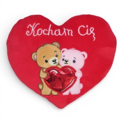 174567 SD PLUSZOWE SERCE SERCE MIS "KOCHAM CIE" 25 CM WALENTYNKA