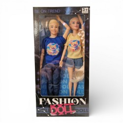 803452 LALKA DZIEWCZYNKA + CHŁOPAK BEST MS TOYS