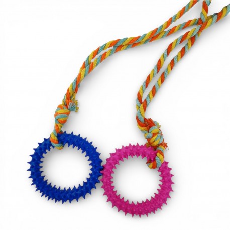 175917 GRYZAK DLA PSA RINGO Z KOLCAMI NA SZNURKU CABO TOYS