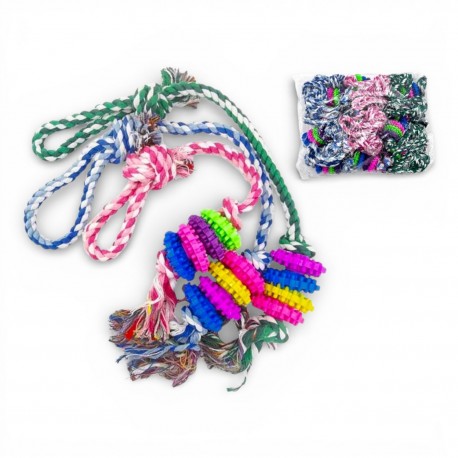 158545 GRYZAK DLA PSA 4 MAŁE RINGA NA SZNURKU CABO TOYS
