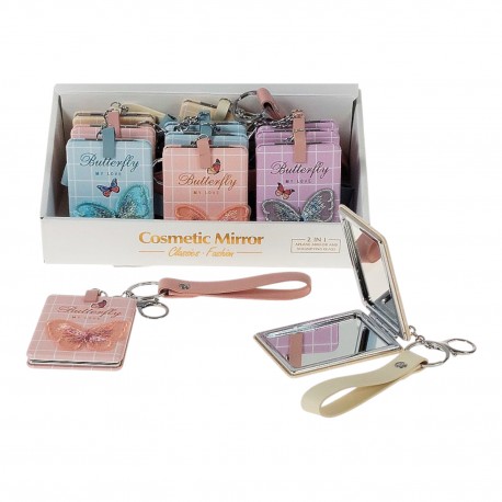 601970 LUSTERKO DWUSTRONNE KIESZONKOWE PROSTOKĄTNE Z BRELOKIEM ADAR