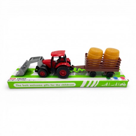 979664 TRAKTOR Z MASZYNĄ ROLNICZĄ POD KLOSZEM CABO TOYS