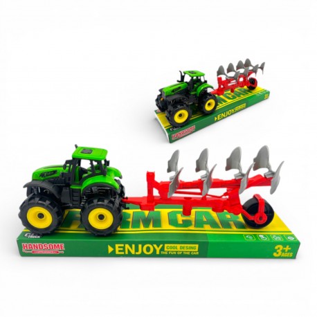 68449 TRAKTOR Z PŁUGIEM POD KLOSZEM CABO TOYS