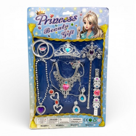 938014 ZESTAW PIĘKNOŚCI KORONA DIADEM I KOLCZYKI NA BLISTRZE CABO TOYS