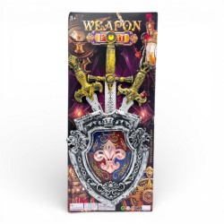 725649 ZESTAW RYCERSKI TARCZA + 3 MIECZE CABO TOYS