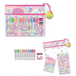 060668 HOT FOCUS ZESTAW 12 DŁUGOPISÓW ŻELOWYCH MOTYLKI + AKCESORIA PULIO