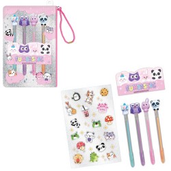 078359 HOT FOCUS DŁUGOPISY ŻELOWE ZWIERZĄTKA PULIO