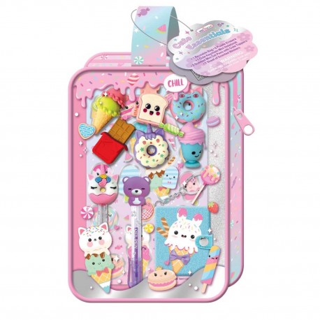 078247 HOT FOCUS ZESTAW DŁUGOPISY ŻELOWE SŁODYCZE + AKCESORIA PULIO