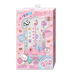 081397 HOT FOCUS GIĘTKIE DŁUGOPISY ŻELOWE KAWAII PULIO