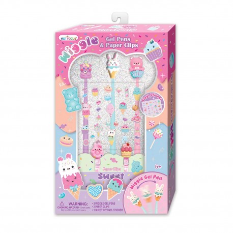 008783 HOT FOCUS GIĘTKIE DŁUGOPISY ŻELOWE SŁODYCZE PULIO