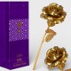 053220 WIECZNA RÓŻA ZŁOTA + FIOLETOWA TOREBKA WALENTYNKA NORIMPEX