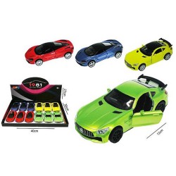 048223 AUTO METALOWE SPORTOWY SAMOCHÓD MIX KOLOR HIPO