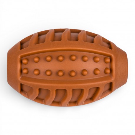 247A TULLO PIŁKA RUGBY Z KOLCAMI PISZCZĄCA GRYZAK DLA PSA