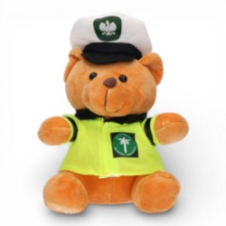 243766 DEEF MASKOTKA MIŚ INSPEKTOR ITD 18CM