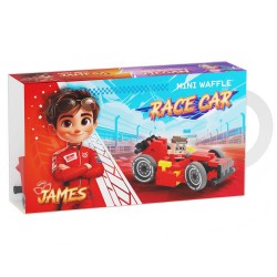 906255 MARIOINEX KLOCKI MINI WAFLE 50EL CARS: CZEROWA WYŚCIGÓWKA