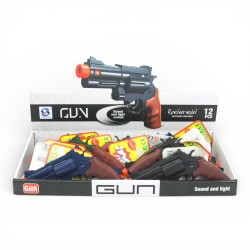 311524 PISTOLET REWOLWER ŚWIATŁO DŹWIĘK DROMADER