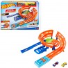 191987 HOT WHEELS ZAKRĘCONA PĘTLA TOR WYŚCIGOWY ZESTAW + 2 AUTA ZABAWKA HTK17